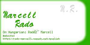 marcell rado business card